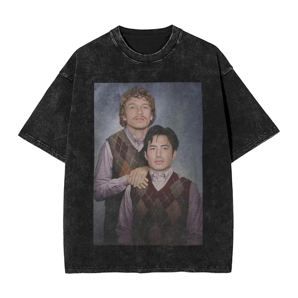 Washed T Shirts Heated Rivalry Ilya Rozanov TShirts Harajuku Connor Storrie Streetwear Cotton Graphic Tops Tops Tees Men Women