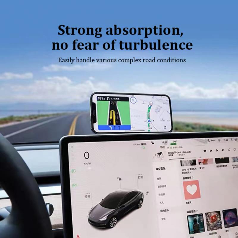 Phone Holder Car Mobile Phone Holder Charger Laptop Screen Monitor Side Car Phone Holder for Model 3 Y X S Car Holder
