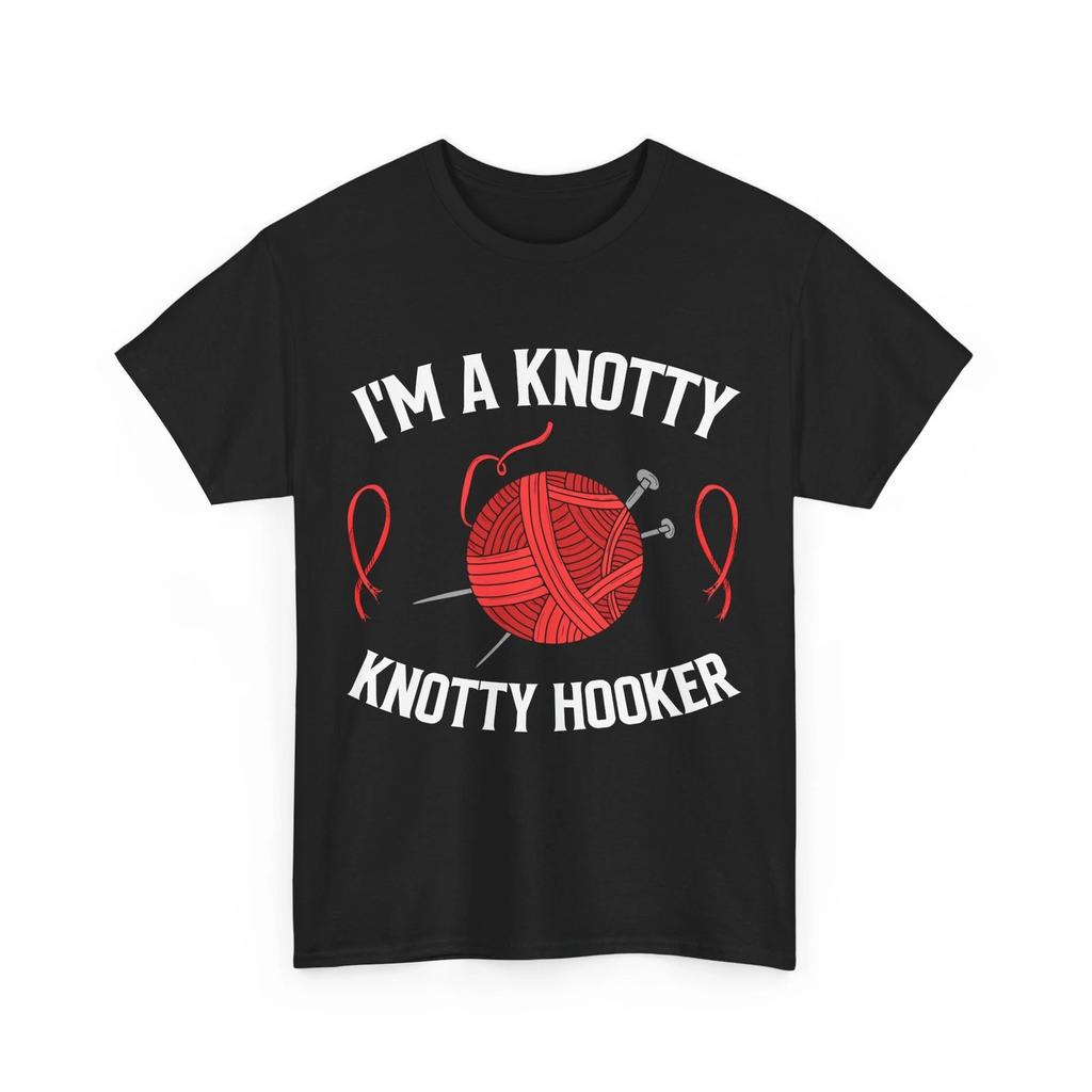 Knitting Crochet Shirt, I'M A Knotty Crochet Lovers Women Mom T-shirt