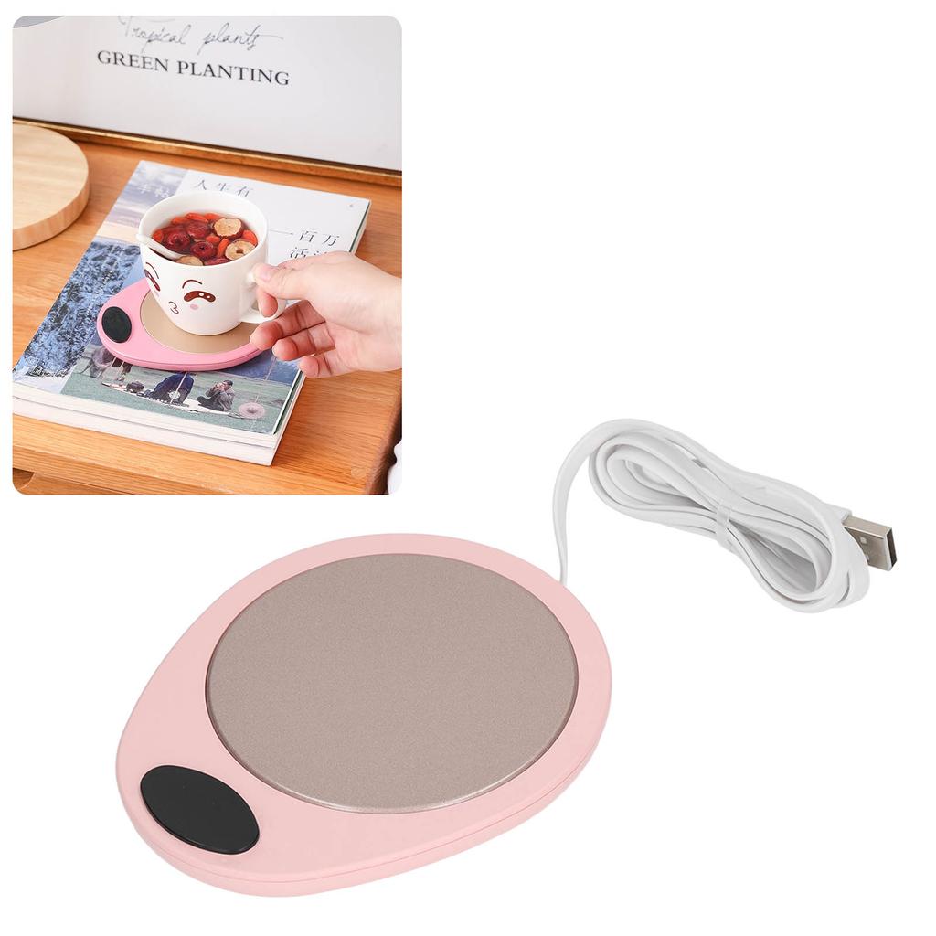 USB Mug Warmer Constant Temp Waterproof Electric Beverage Heating Plate for Ceramic Coffee Cups