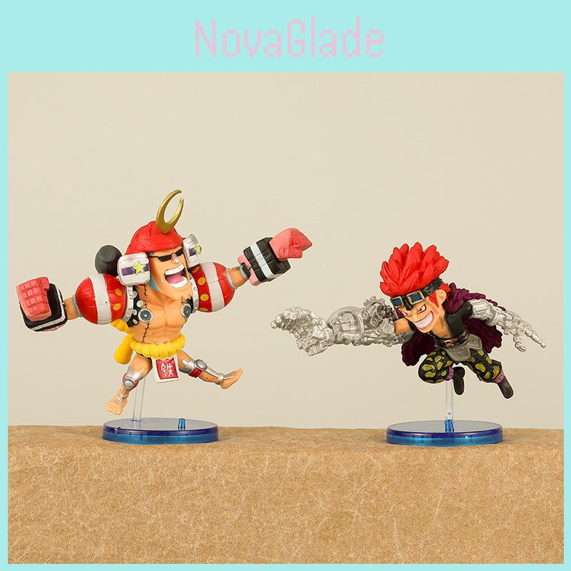 One Piece Figurines Set Pvc Anime Cartoon Luffy Robin Usopp Franky Kid Figures 7cm Collectibles