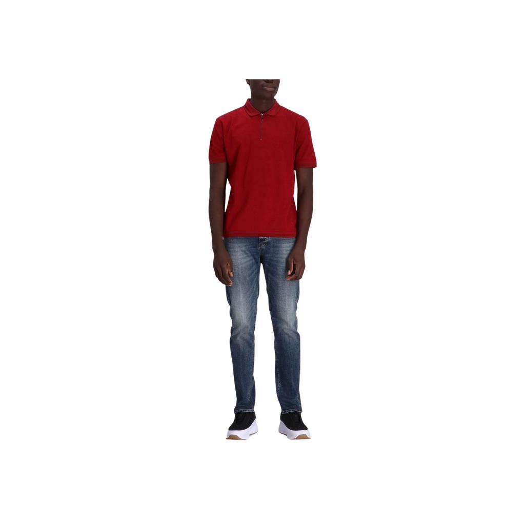 Emporio Armani Solid Color Polo Short Sleeve T-Shirt Men Tops Red 3D1FE5-1JTKZ-03B7