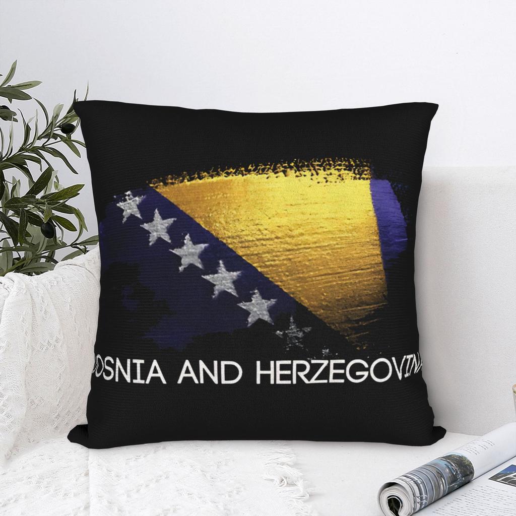 Bosnia And Herzegovina Flag Pillow Cover Comfy Cushion Cover Fashion Pillow Case For Chair Sofa Home Decor