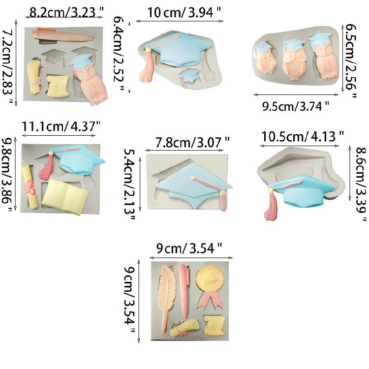 DIY Cake Baking Moulds Silicone Molds Fondant Chocolate Moulds Food Decorations