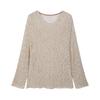LESS 2025 Summer Cotton-Linen Knit Pullover