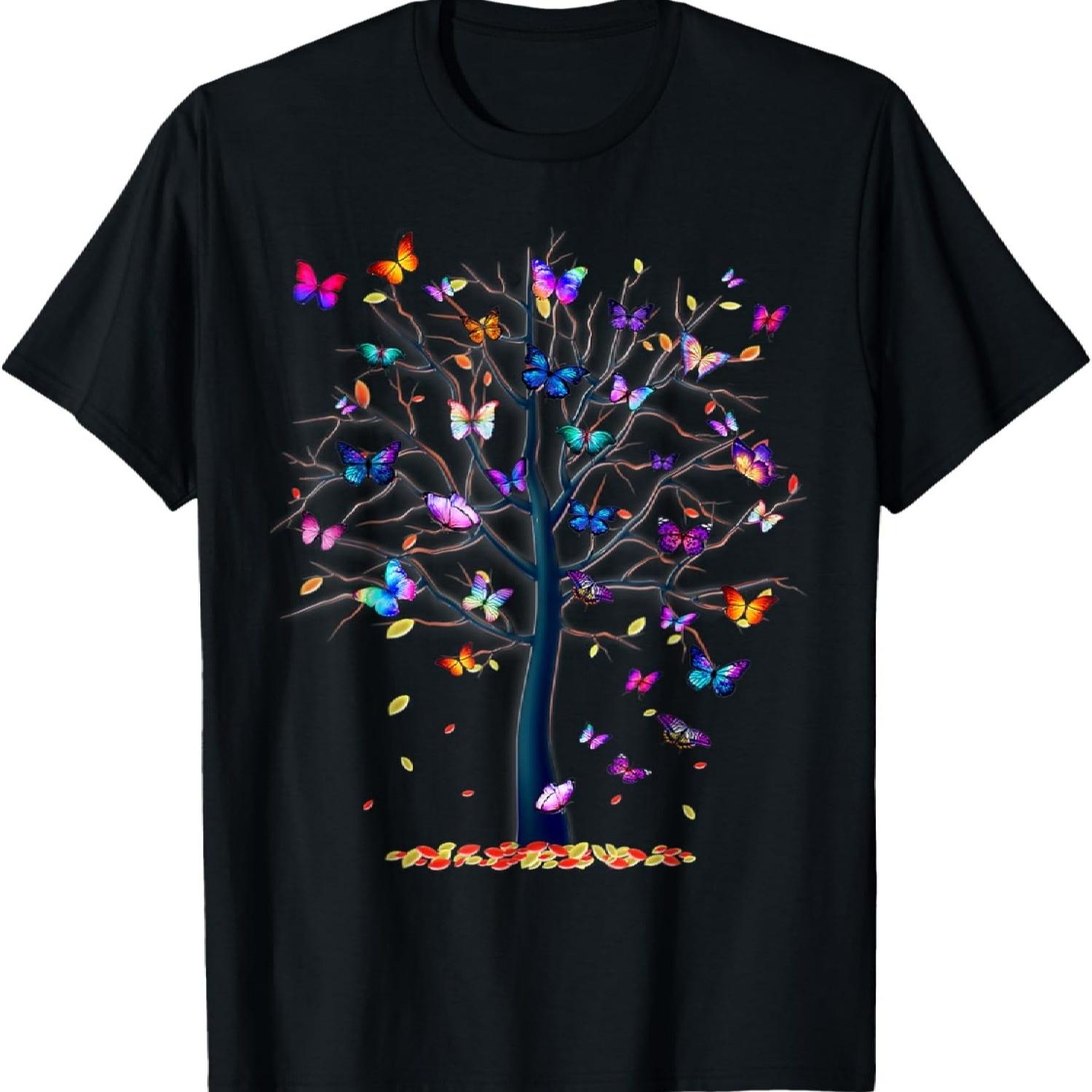 Butterfly Tree Beautiful T-Shirt S