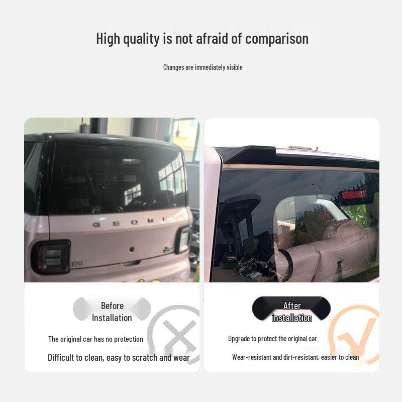 Panda MINI Rear Spoiler Wing: New Energy Car Roof & Interior Decoration