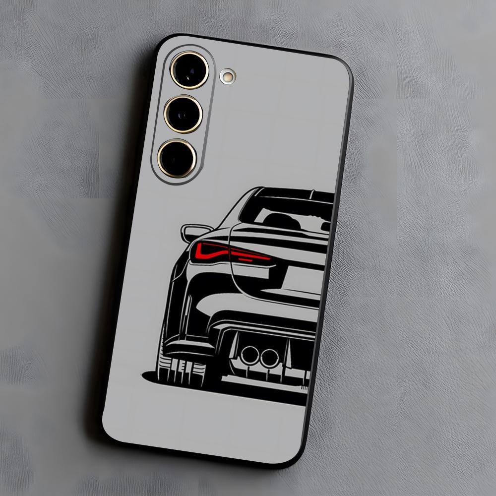 

Японський JDM Дрифт Автомобіль Чохол для Телефону Для Samsung S26 S25 S24 FE S23 S22 S21 Plus S20 Ultra Note20Ultra Чорний М який Чохол Galaxy S21 5G