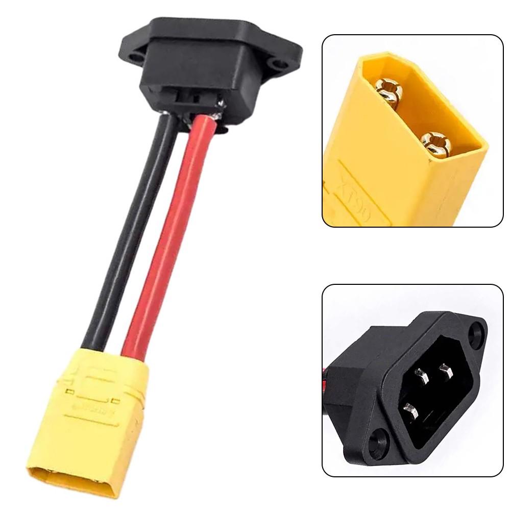 Ebike Battery Connector Cable with For XT90 To AC Charging Socket for Scooter