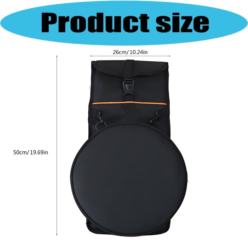 Practical Dumb Drum Backpack Waterproof Design Adjustable Shoulder Strap Oxford Fabric Texture for Easy Carrying