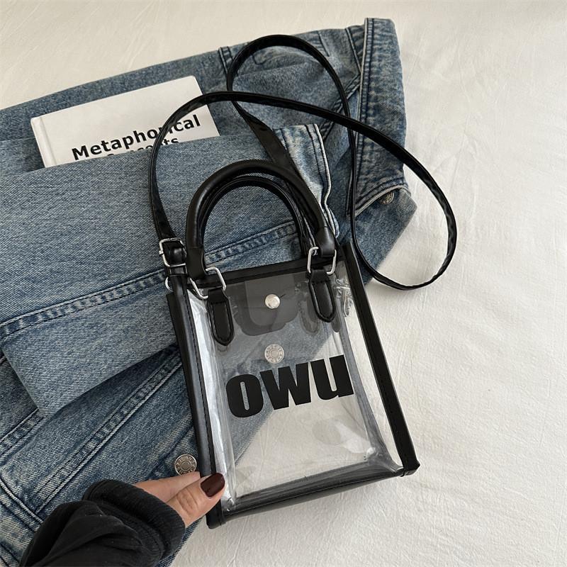 Stylish Large Capacity Pvc Shoulder Bag Trendy Clear Purse For Women 2024 New