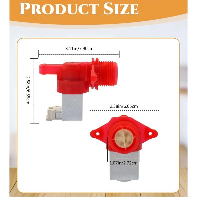 Water Inlet Valves Replacement W11688994 W11486360 Universal Washing Machine Inlet Valves Laundry Accessory Enduring