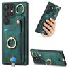 Ring Holder Cards Solt Wallet Leather Case For Samsung Galaxy S25 Ultra S24 FE S23 S22 Plus A16 A26 A56 A06 A36 A17 A07 Cover