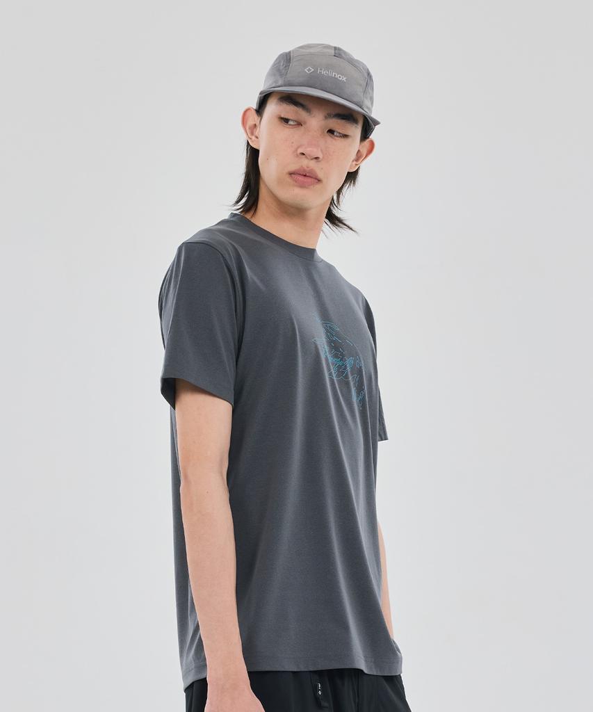 Hellinogseuweeo Hummingbird Graphic T-Shirt_Dark Gray