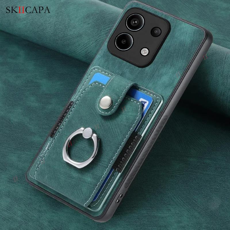 Wallet Cards Slot Holder Leather Cover for Oneplus 12 11 10T ACE Pro Nord CE 3 Lite 2 N300 N30 N20 SE Ring Stand Magnetic Case