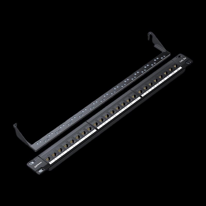 

Dorewin 24-Port CAT5e/CAT6 Pass-Through Network Patch Panel