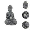 Buddha Sculpture with Solar Light for Outdoor Use