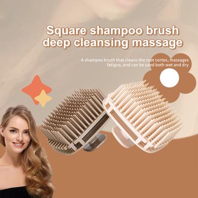Silicone Shampoo Head Scalp Massage Brush Bath Body Skin Soft Washing Comb Hair Cleaning Brush Scalp Exfoliator Brush