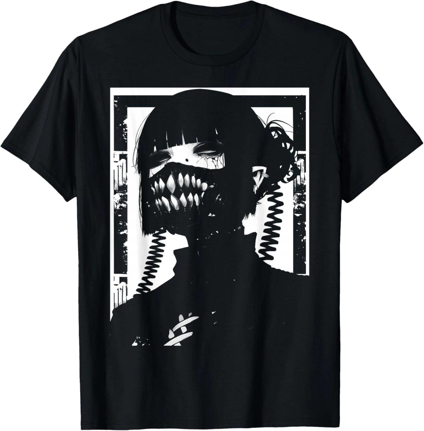 Ghoul Girl Cybergoth Gothic Anime Manga T-Shirt 2XL