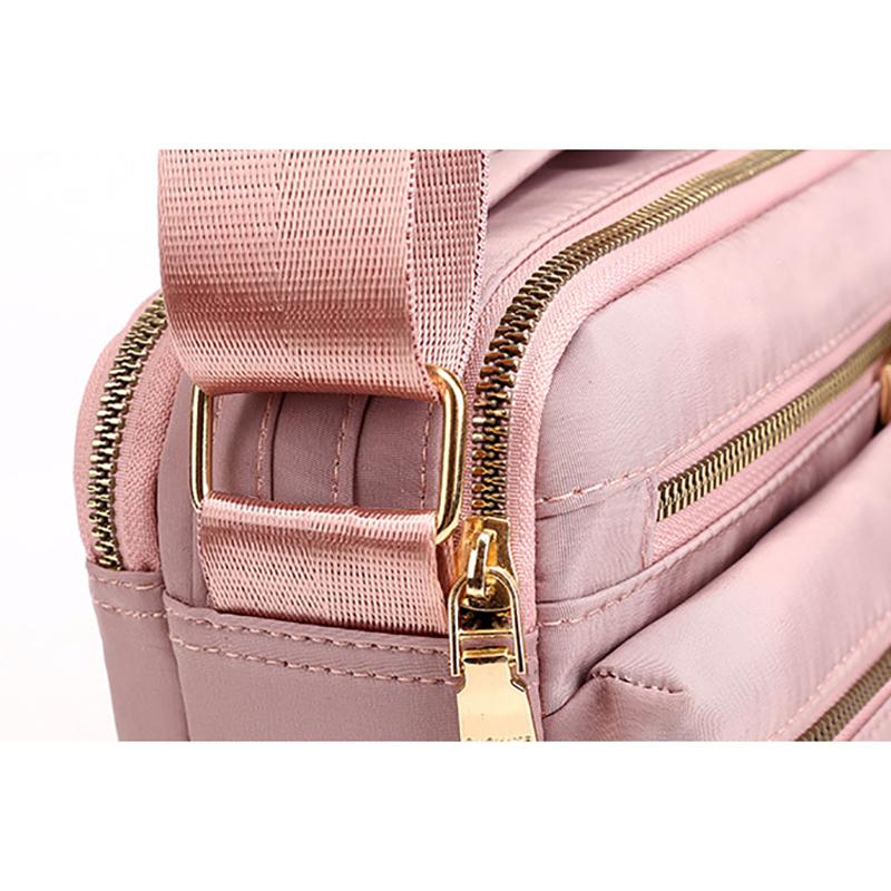 Female Casual Waterproof Nylon Shoulder Bags  Small Crossbody Messenger Bag Purse Female Multi-pocket Handbag Pouch
