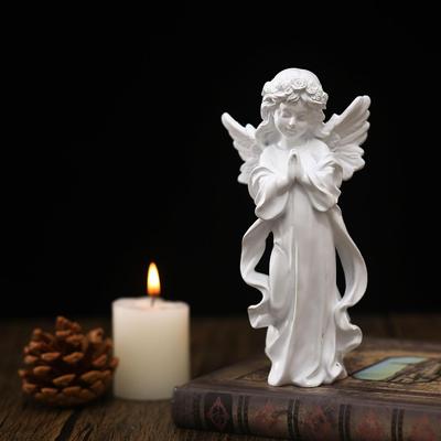 Estatuas de ángeles en oración, figuras decorativas artísticas, decoración para el hogar y el jardín, colección de ángeles conmemorativos para soporte de TV, escritorio, mesa, estantería