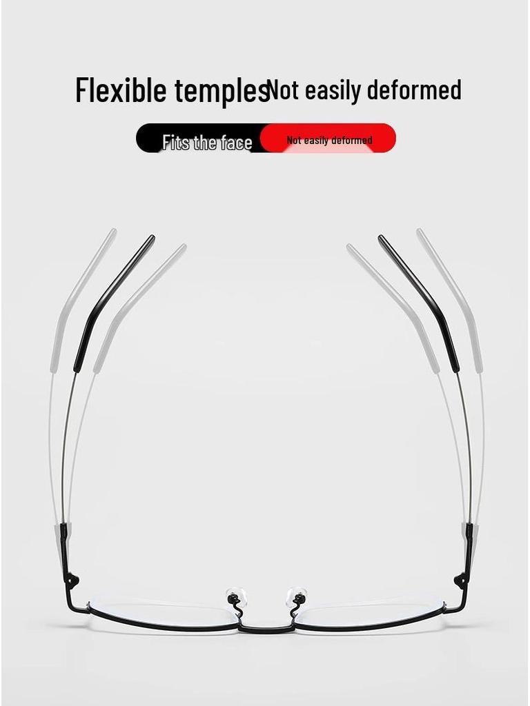 Ultra-Light Titanium & Super Elastic Progressive Multifocal Anti-Blue Light Reading Glasses for Seniors