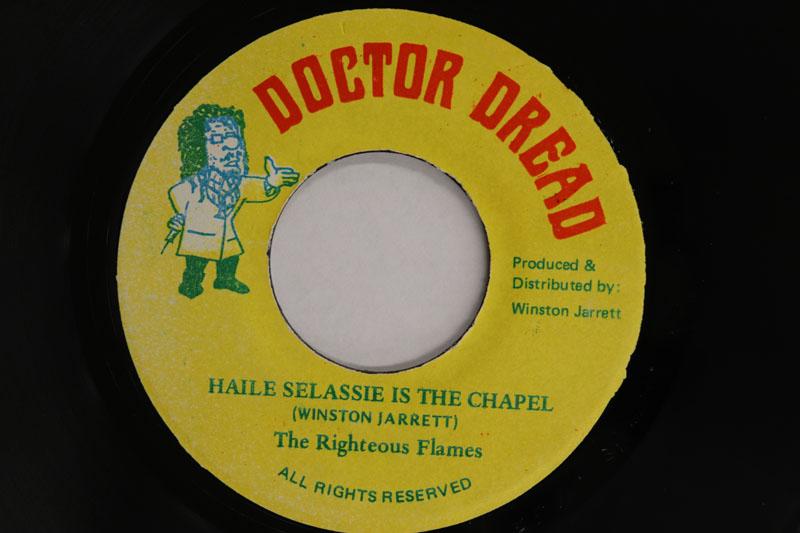 7inch Record WINSTON JARRETT THE RIGHTEOUS FLAM Haile Selassie Is The Chapel Sela NONE DOCTOR DREAD 1995 Jamaica Reggae Ska Dub Used