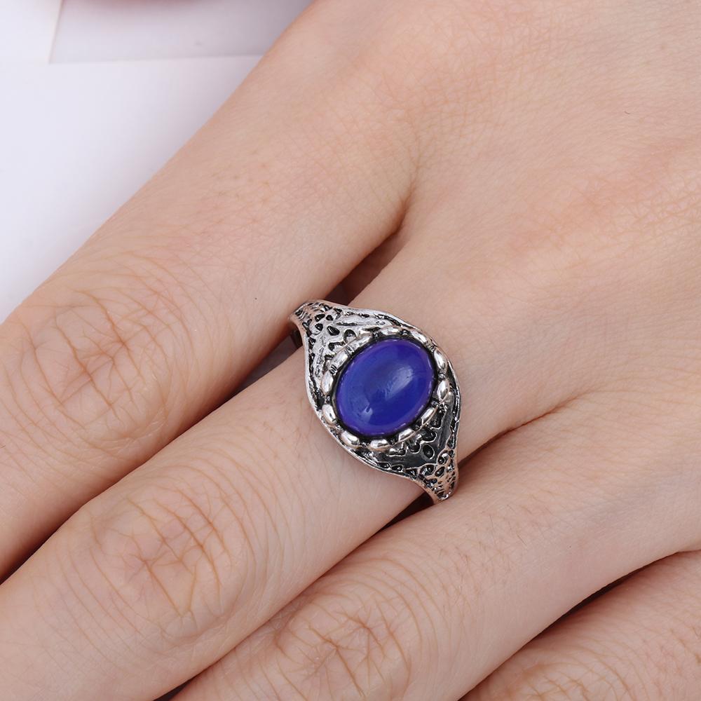 Size 5-11 Jewelry New Fashion Luminous Temperature Control Mood Ring Color Change Rings