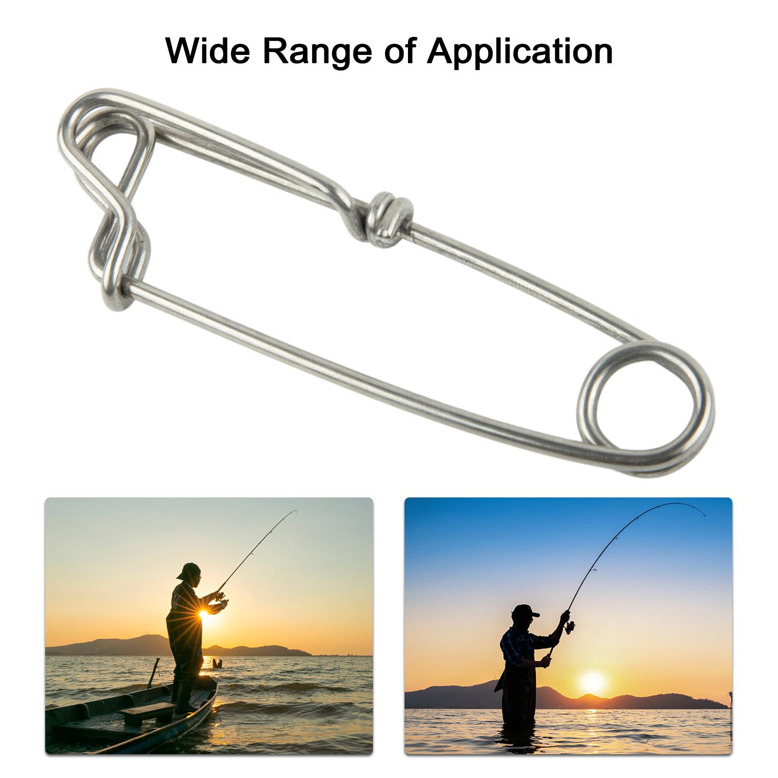 

Reliable Lock Clip for Longline Fishing Strong Stainless Steel Material B 18*60mm