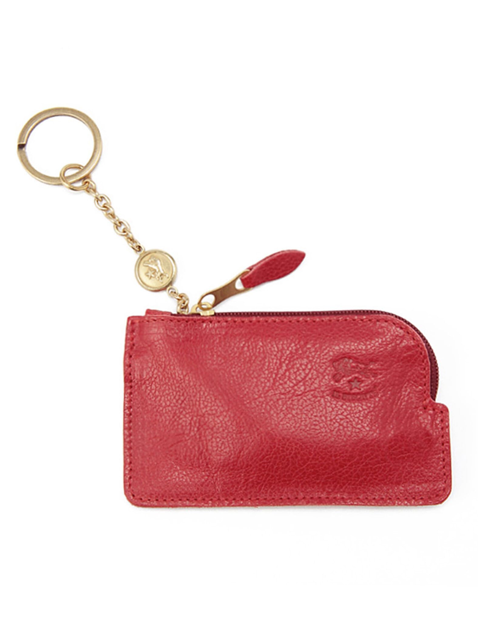 

Футляр для монет Гаманець для монет Шкіра Натуральна шкіра Коров яча шкіра Унісекс Червоний Червоний [IL BISONTE] Жіночий Чоловічий червоний