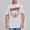 Unisexs Tshirt Quickdry Cheap Tshirt Springtrap Skull In Orange Circle Adult Minimalist Tshirt Minimalist Short Sleeve Shirt