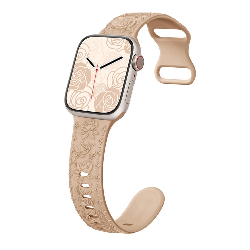 Engraved Strap for Apple watch band 45mm 44mm 42mm 49mm 40mm 41mm Silicone Bracelet Correa iWatch Series 8 9 7 6 5 4 3 Ultra SE