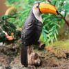 Realistic Toucan Figure Observation Display Static Model Statue Bird Figurine Playhouses Layout Kids Basket Stuffings