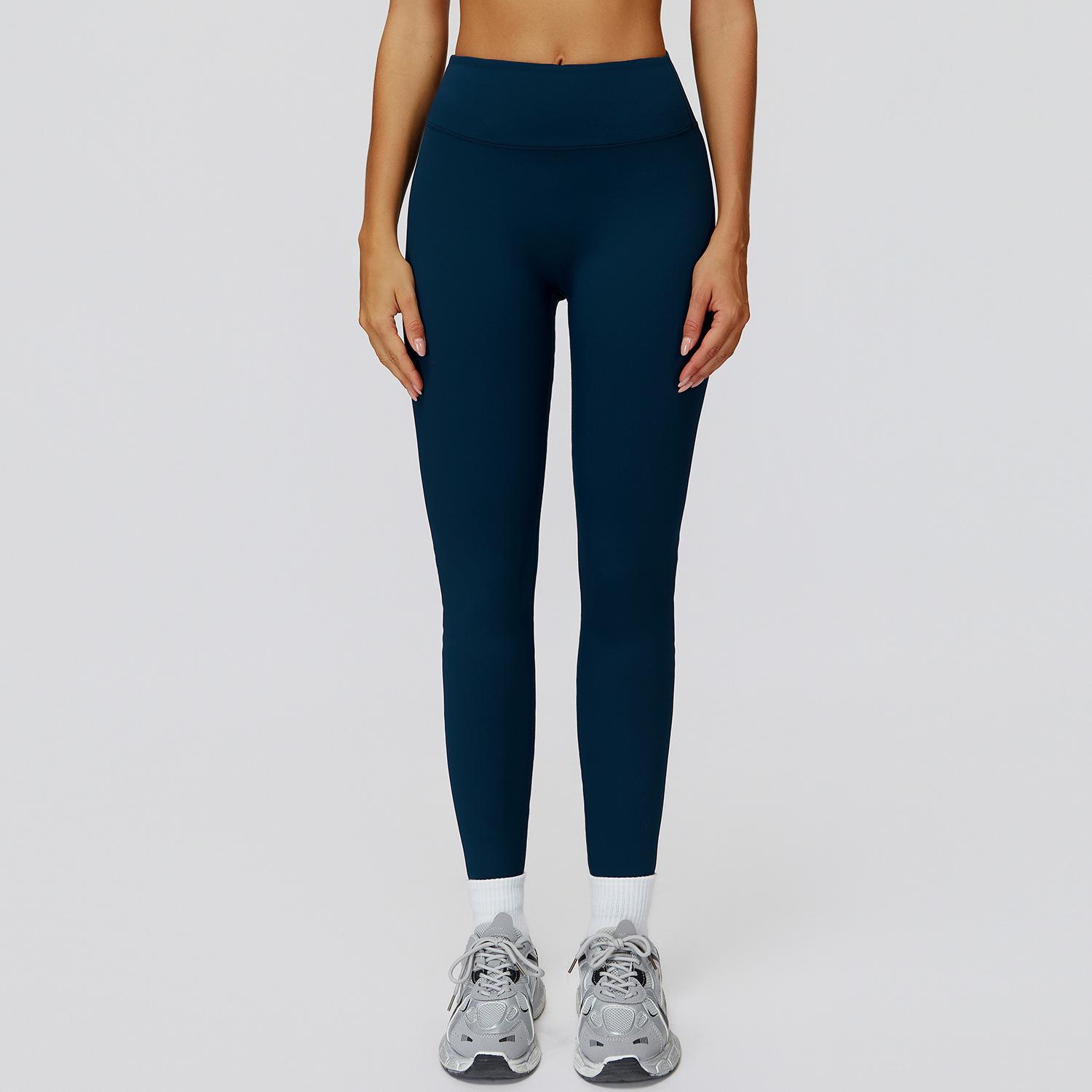

Autumn-Winter Women s High-Waist Velvet Yoga Pants for Outdoor Running and Fitness Extra Large