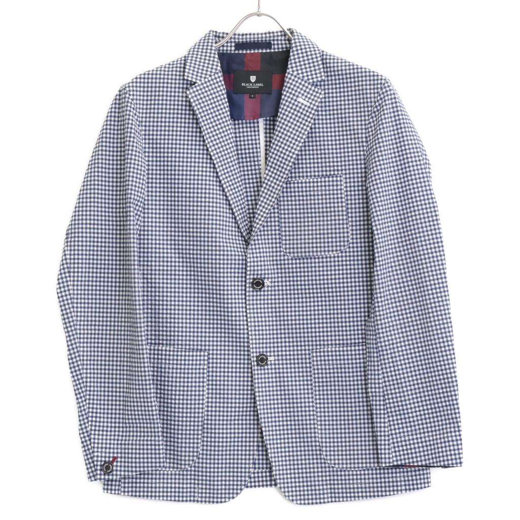 BLACK LABEL CRESTBRIDGE White X Navy Gingham Check Single Jacket Jacket S White / NavyUsed