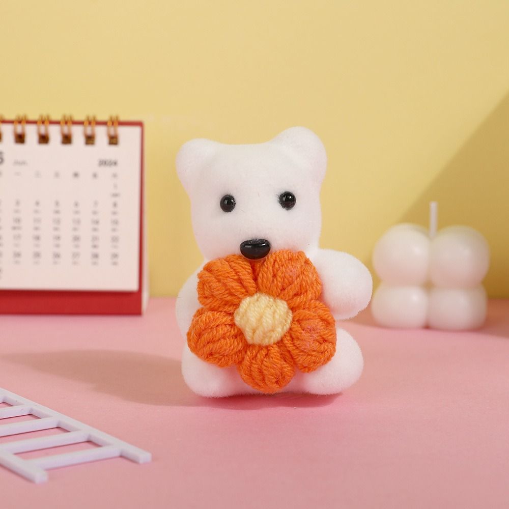 10pcs/bag Foam Bear Mini Bear Flower Bouquet Plush Doll Cartoon Bouquet Doll  Girl Birthday Gift