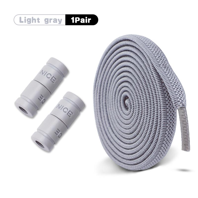New 1Pair/3Pair Buckle Flat Elastic No-Tie Laces Letter Metal Capsule Lazy Shoelace for Men Women Sneakers Quick Shoelaces