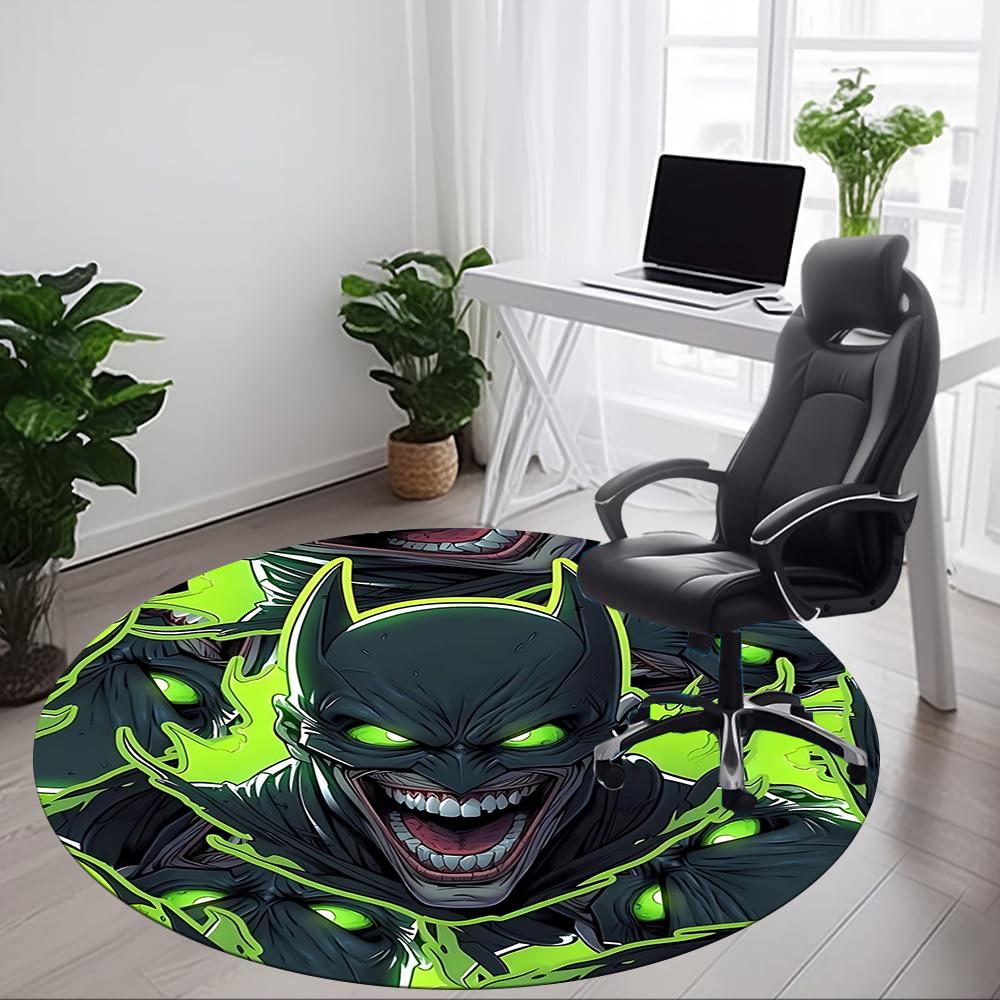 1pc Batman Office Round Area Rug, Under Office Chairs Bedroom Living Room Home Decor, Room Deco, Available in Various Sizes198