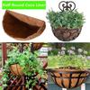 Coconut Fiber Liner Natural Half Round Coconut Coir Basket Fence Flower Baskets Plants Replacement Liners for Garden Flower Pot