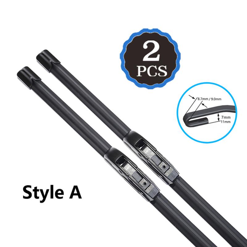 Car Front Windshield Wiper Blades for GMC Yukon XL 2015 2016 2017 2018~ Frameless Durable Rubber Snow Scraping Accessories