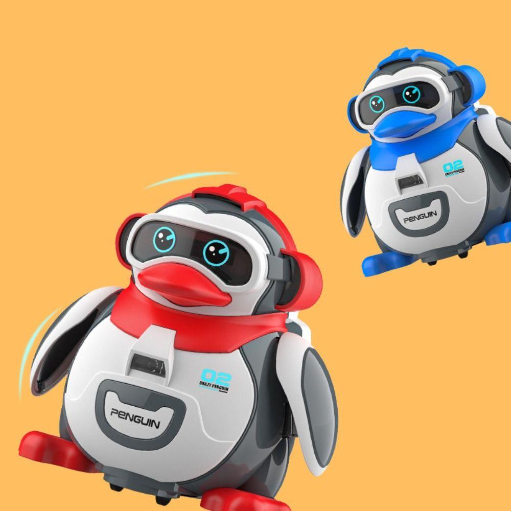 Electronic Penguin Moving Walking Toy Mechanical Penguin Simulation Model  Kids Birthday Gifts