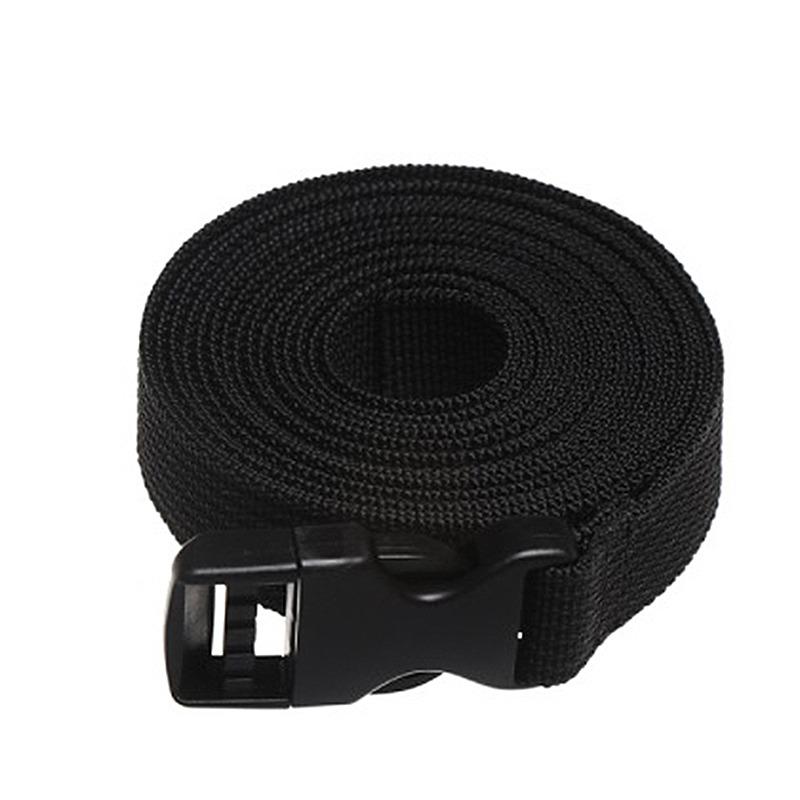 1PC Travel Tied Black Durable Nylon Cargo Tie Down Luggage Lash Belt Strap With Cam Buckle Travel Kits Outdoor Camping Tool