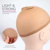2 Pieces Multicolor Wig Cap Stretchy Nylon Stocking Wig Caps High Quality Nylon Wig Caps  Women&Men
