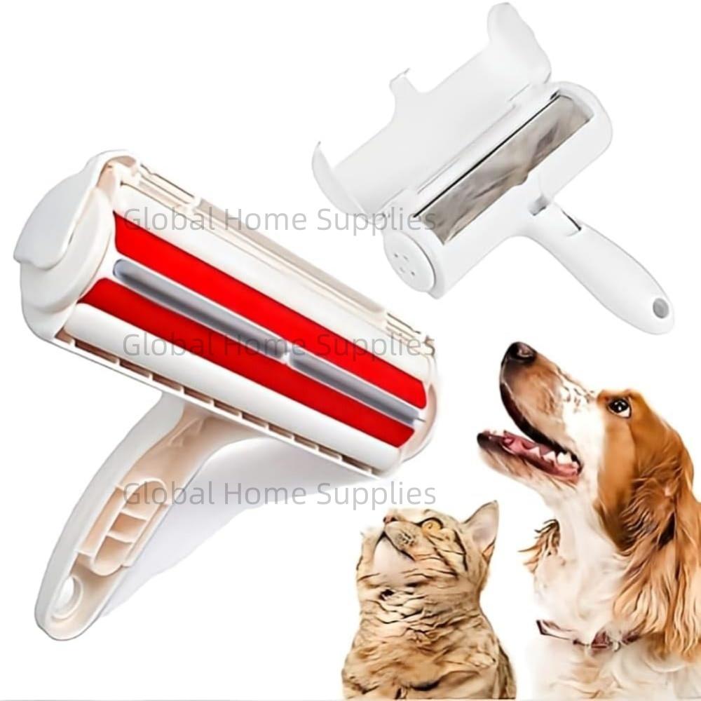 Cat and Dog Hair Remover Reusable Roller with Self-Cleaning Base Animal Fur Removal Tool for Couch Furniture Carpet Car Seat