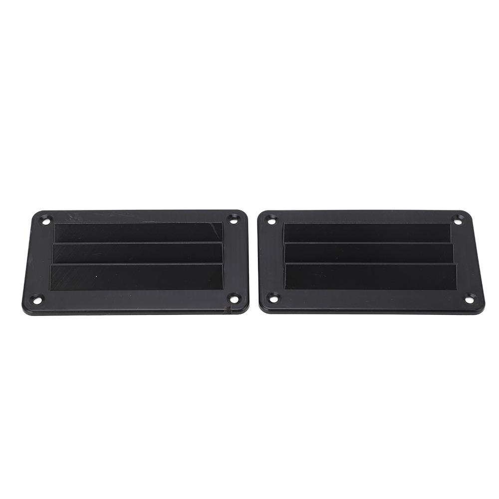 2pcs Black RV Air Vent Louver Vent Cover Outlet Grille Louver RV Ventilation Outlet  Office Use