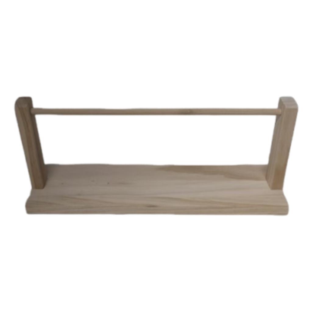 Wood Ribbon Organizer Tabletop Vintage Rotatable Practical Dispenser Storage