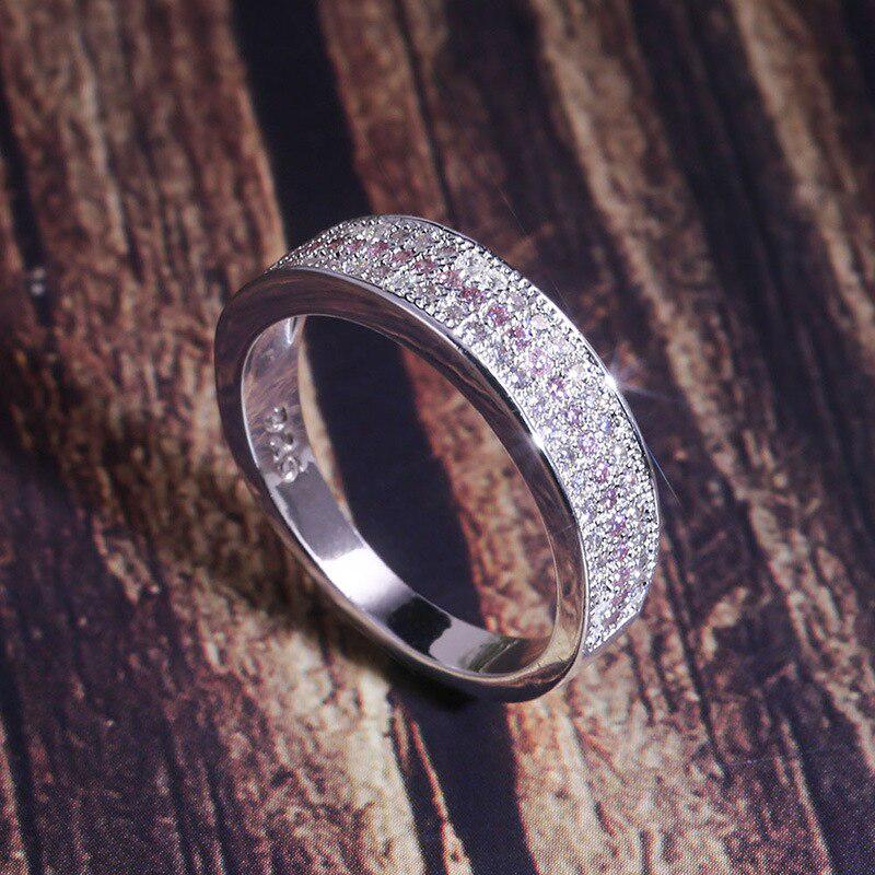Lindon Ring Round Zircon Fine Jewelry Ring For Women Wedding Party Gift
