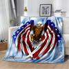 3D Eagle Printed Blanket Picnic Blankets Flange Warm Blanket Soft and Comfortable Blanket Bed Linings Birthday Gift