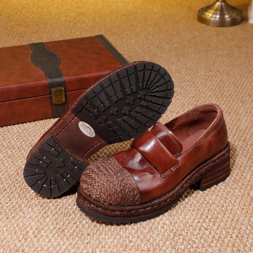 2025 Herbst Damen Leichte Luxus Pferdeleder Slipper - Bequem, Echtes Leder Slipper