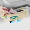 Car Sun Visor Card Sunglasses Holder Multifunction Point Pocket Organizer Storage Box Sunshade Bag Pouch Auto IC Card CD Holder